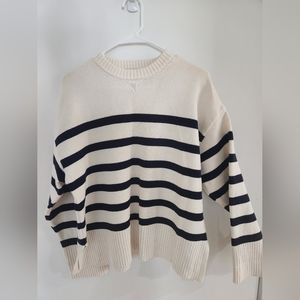 Zara STRIPED KNIT SWEATER Size Small